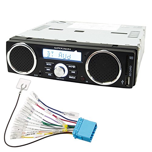 スピーカー付 ラジオ メディアプレーヤー 2017年11月以降のスズキキャリー・マツダスクラム・三菱ミニキャブ・日産NT100 20ピン変換コネクタ付き 専用配線付き オーディオ 1DIN デッキ 車載 USB SD スロット RCA 出力